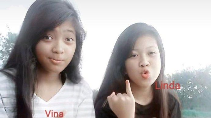 Sosok yang disebut Vina Cirebon dan sahabatnya, Linda. (Instagram) 