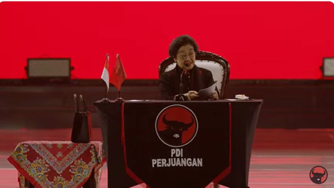 Ketua Umum PDIP Megawati <b>(Youtube PDIP)</b>