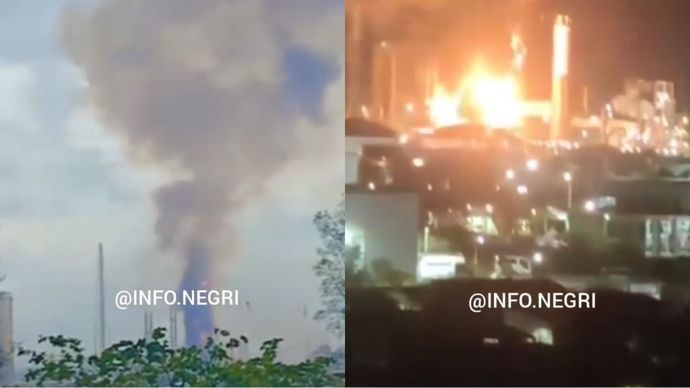 Kilang Pertamina di Balikpapan terbakar/Instagram @info.negri