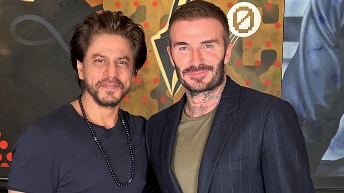 Shah Rukh Khan dan David Beckham <b>(Instagram)</b>
