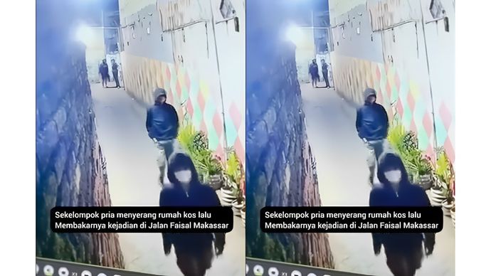 Pelaku Penyerangan dan Bakar Rumah Kos di Makasar