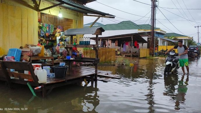 Banjir di Kabupaten Pulau Taliabu, Maluku Utara. 