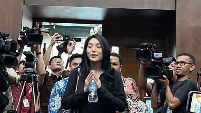 Biduan Nayunda Nabila Nizrinah saat bersaksi di sidang dugaan korupsi yang menjerat SYL.