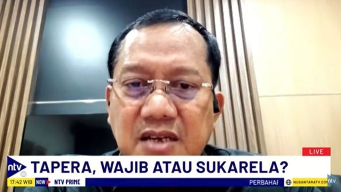 Wakil Kabid Ketenagakerjaan APINDO, Darwoto dalam dialog NTV Prime di NusantaraTV/tangkapan layar NTV