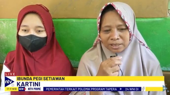 Ibunda Pegi Setiawan, Kartini memohon kepada Presiden Jokowi untuk membebaskan anaknya atas tuduhan terkait kasus pembunuhan Vina dan Eky/tangkapan layar NTV
