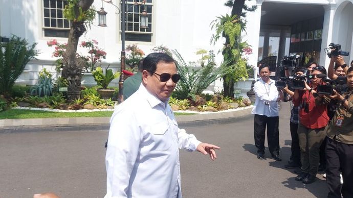 Prabowo Subianto di Istana