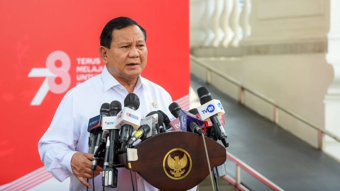 Prabowo di Istana