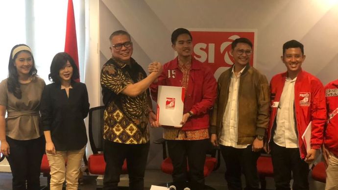 Ketua DPP PSI Kaesang dan Bacagus Sulawesi Tengah Ahmad Ali dan Abdul Karim