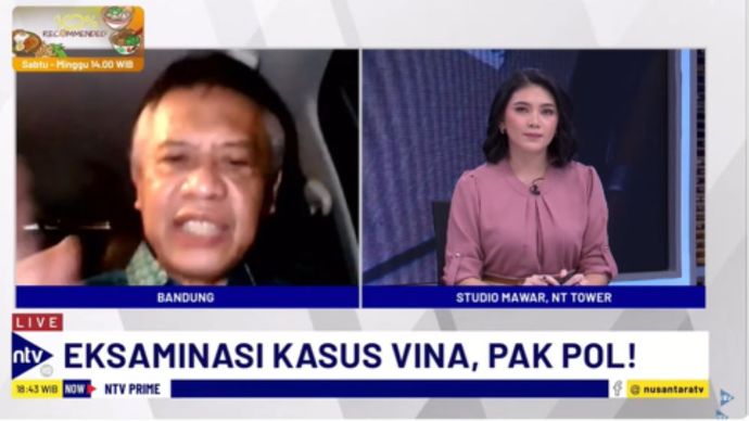 Mantan Kapolda Jabar 2016-2017, Anton Charliyan dalam Dialog NTV Prime di NusantaraTV/tangkapan laya