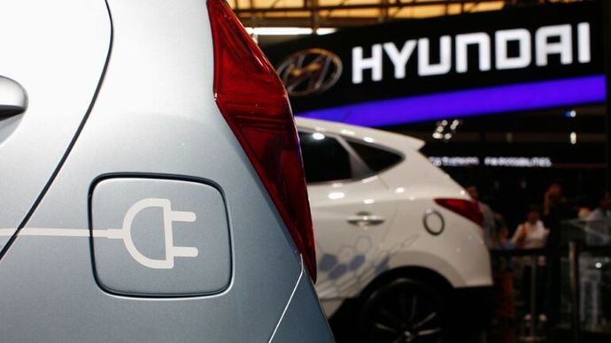 Ilustrasi. Mobil listrik Hyundai. (Foto: Istimewa via xehay.vn) 