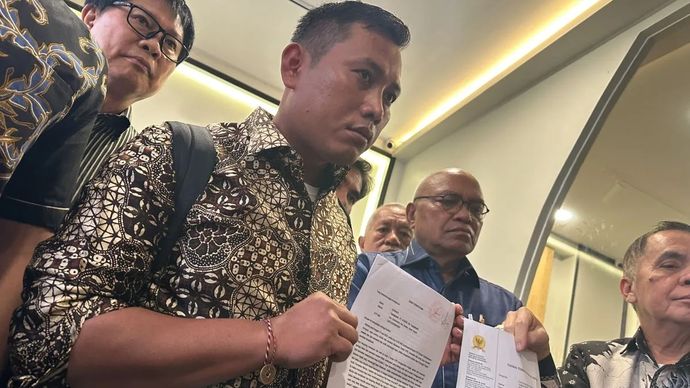 Staf Sekjen PDIP Hasto Kristiyanto, Kusnadi. (Antara) 