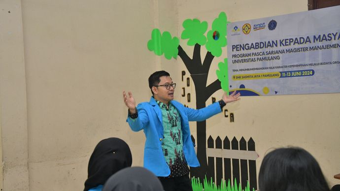 Magister Manajemen Pendidikan Unpam Lakukan Pengabdian kepada Masyarakat di SMK Sasmita Jaya 1 Pamulang