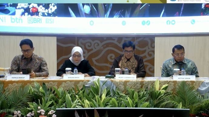 Tangkapan layar Ketua Umum Tim Penanggung Jawab Panitia Seleksi Nasional Penerimaan Mahasiswa Baru (SNPMB) 2024 Prof. Ganefri  dalam Konferensi Pers Pengumuman SNBT 2024 di Jakarta, Kamis (13/6/2024).