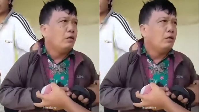 Seorang pria di Nganjuk, Jawa Timur, mencuri tabung gas LPG