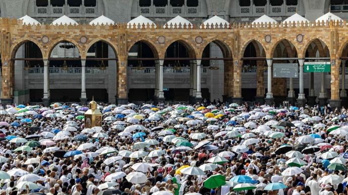 Jemaah Haji di Mekkah Arab Saudi