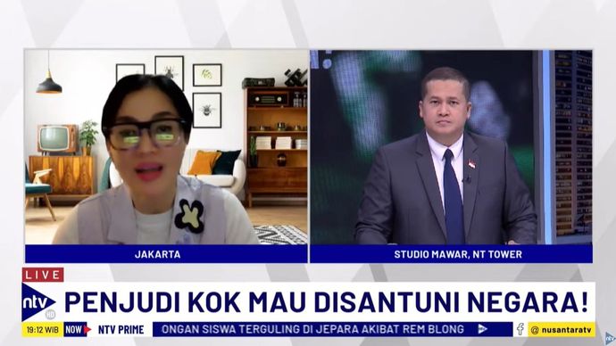 Psikolog Anak, Remaja dan Keluarga, Novita Tandry saat menjadi narasumber dalam program NTV Prime di Nusantara TV, Rabu (19/6/2024). 