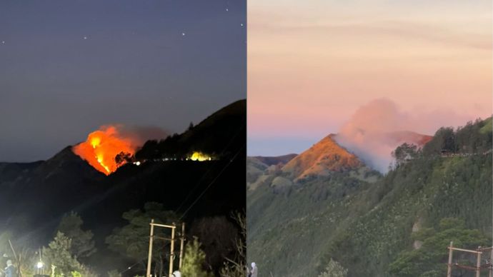 Gunung Bromo Kebakaran