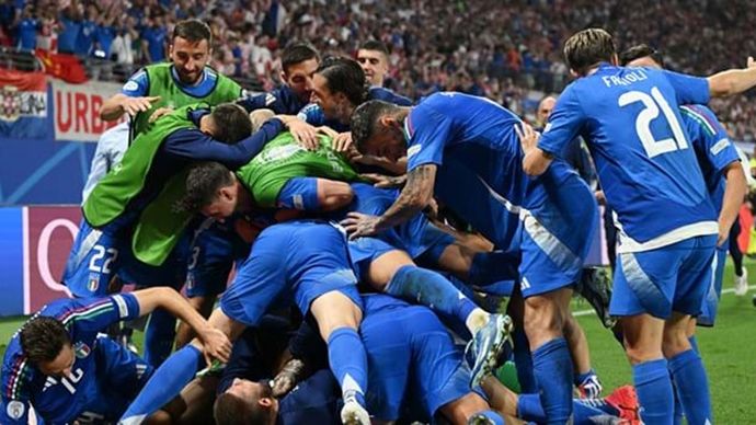 Timnas Italia lolos ke babak 16 besar Euro 2024