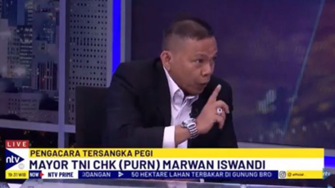 Kuasa Hukum Pegi Setiawan Mayor TNI CHK (Purn) Marwan Iswandi dalam Dialog NTV Prime di NusantataTV/tangkapan layar NTV