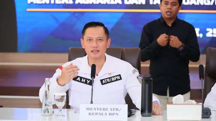 Menteri ATR/Kepala BPN Agus Harimurti Yudhoyono (AHY). 