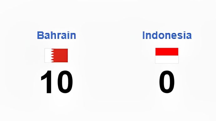 Indonesia vs Bahrain <b>(Tangkapan layar Youtube)</b>