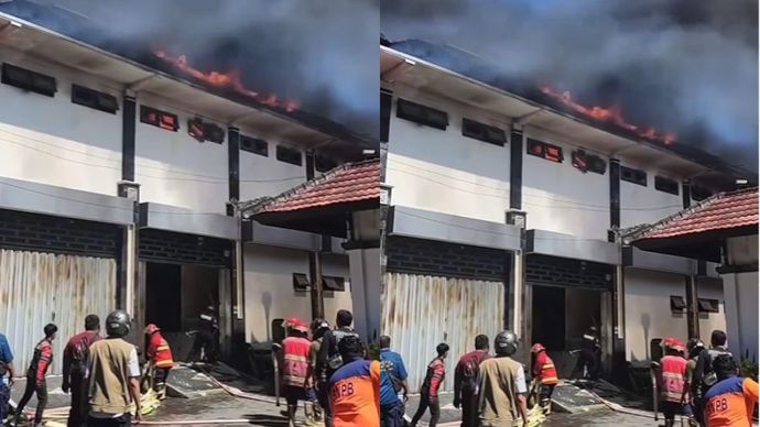 Kebakaran Gudang Logistik BPBD Bali
