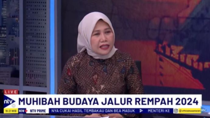 Direktur Pengembangan dan Pemanfaatan Kebudayaan Kemendikbudristek, Irini Dewi Wanti dalam Dialog NTV Prime di NusantaraTV/tangkapan layar NTV