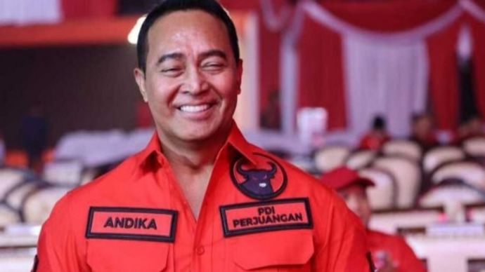 Jenderal (Purn) Andika Perkasa di Rakernas V PDIP. 