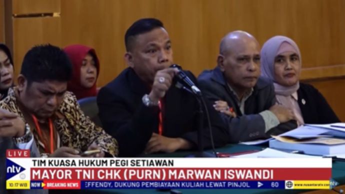 Kuasa Hukum Pegi Setiawan Mayor TNI CHK (Purn) Marwan Iswandi/tangkapan layar NTV 