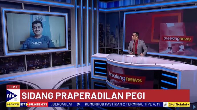 Pakar psikologi forensik, Reza Indragiri Amriel saat menjadi narasumber dalam Breaking News di Nusantara TV, Jumat (5/7/2024).