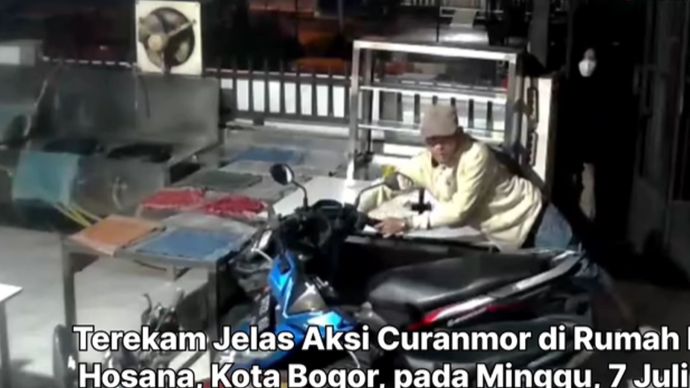 Pencuri motor di Bogor