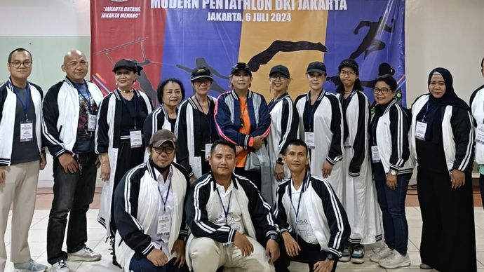 Larasati Pimpin Modern Pentathlon Indonesia DKI Jakarta