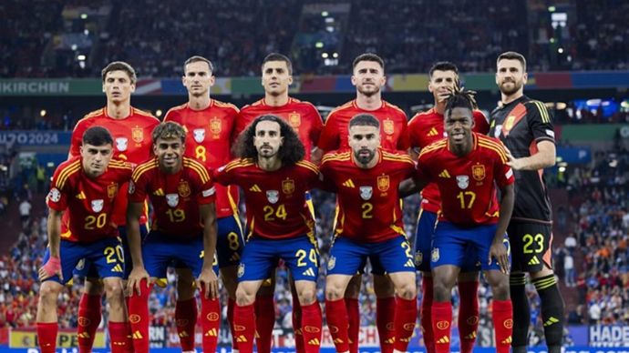 Nico Williams saat memperkuat timnas Spanyol di Euro 2024