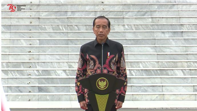 Presiden Jokowi <b>(Youtube Sekretariat Presiden)</b>