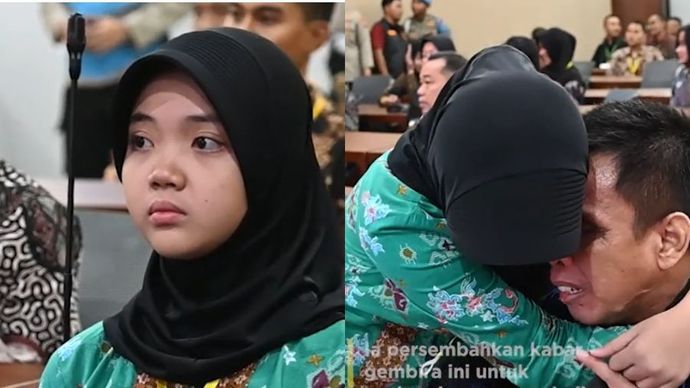 Aqiella Nadya nangis lolos Bintara Polda Jatim 