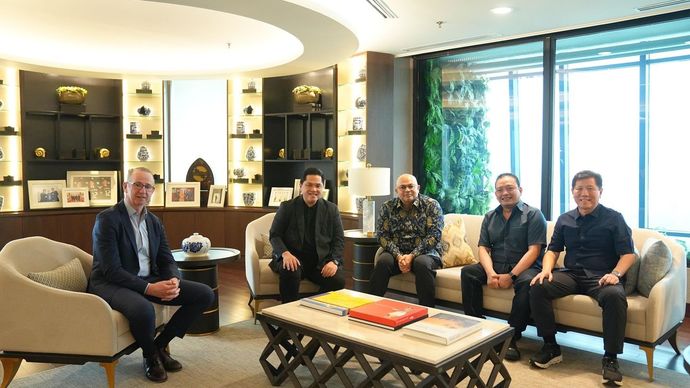 Menteri BUMN Erick Thohir Erick Thohir bertemu dengan petinggi The Walt Disney Company