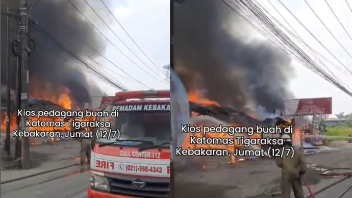 Kebakaran dipicu bakar sampah