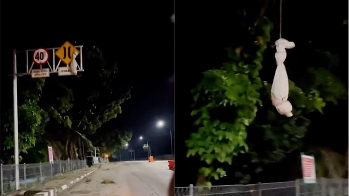 Bocah Prank Pocong di Dumai