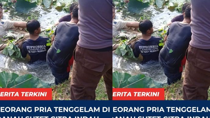 pria tewas mengenaskan di danau