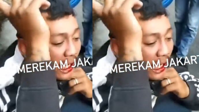 Pelaku penjambretan handphone di Jalan Cempaka Putih Timur 25 RT 014 RW 003, Cempaka Putih, Jakarta Pusat