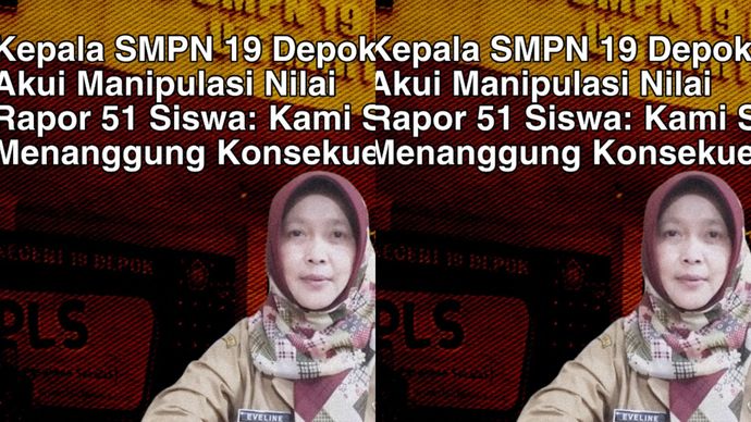 Menipulasi nilai oleh kepsek SMPN 19 DEPOK