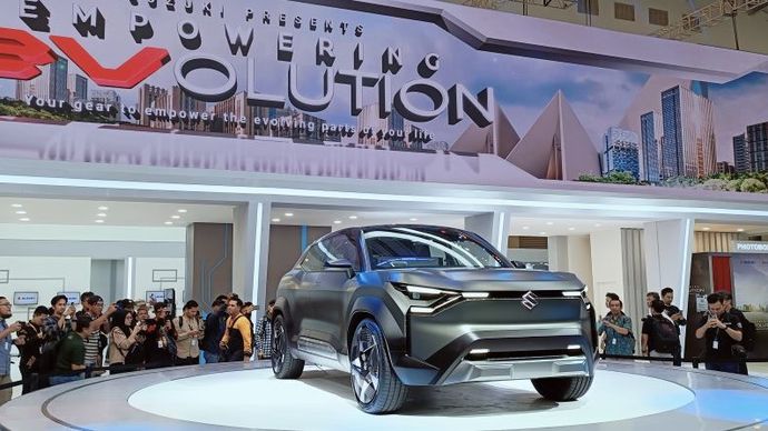 Mobil listrik Suzuki eVX. (Foto: Adiantoro/NTV)