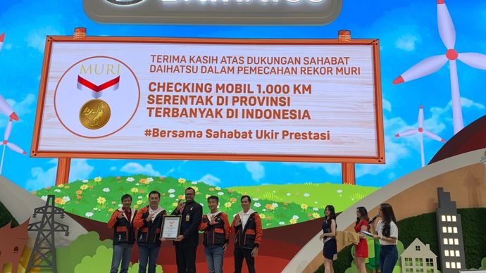 Daihatsu Cetak Rekor Lewat Aktivitas Perawatan Berkala 1.000 KM