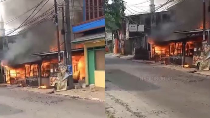 sekitar Jl Lurah Namat, yang berlokasi tak jauh dari SDN Jatirangga 1, pada Jumat siang (19/7/24)