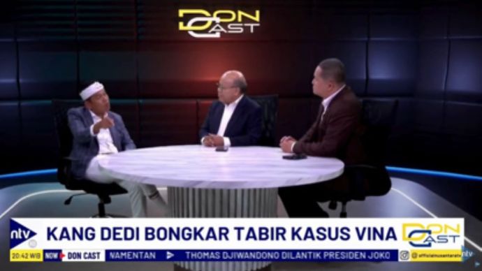 Dedi Mulyadi dalam perbincangan bersama jurnalis senior NusantaraTV, Don Bosco Selamun (tengah) dan Donny de Keizer (kanan) di acara DonCast NusantaraTV/tangkapan layar NTV