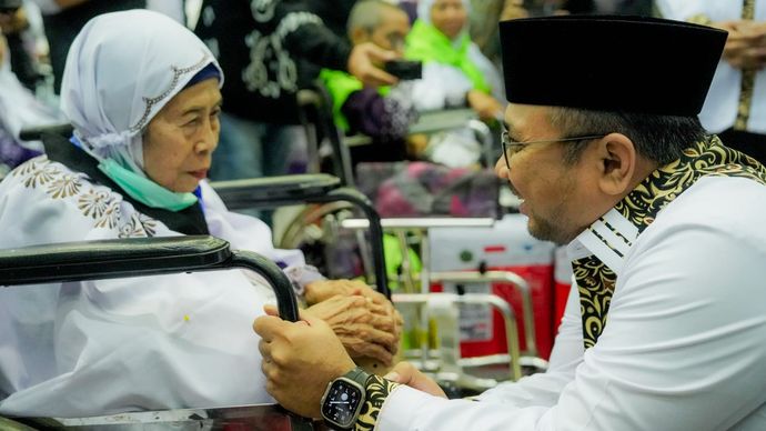 Menag sambut jemaah haji