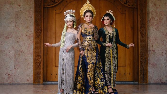 Ilustrasi Kebaya Pengantin Sunda, Bali, Jawa <b>(Pixabay)</b>