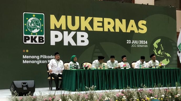 Muhaimin Iskandar atau Cak Imin di Harlah PKB ke-26