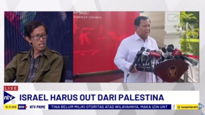 Jurnalis Timur Tengah, Faisal Assegaf dalam Dialog NTV Prime di NusantaraTV/tangkapan layar NTV 