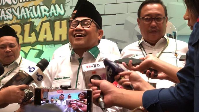 Muhaimin Iskandar atau Cak Imin di Harlah PKB ke-26